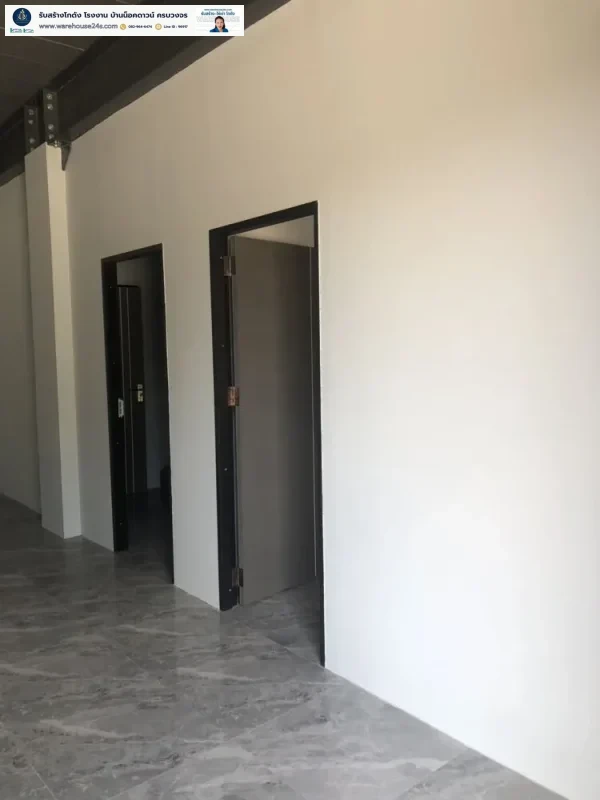 1756002252227-2025_08_24_092509 โกดังสำเร็จรูป HW-H ขนาด 12x40x6.50 ม. พร้อมชั้นลอย 100 ตร.ม. ทำเลศรีราชา ชลบุรี – งานคุณภาพจาก Happy Warehouse
