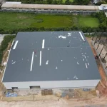 โครงการโกดังสำเร็จรูประบบ HW-HC: ความคืบหน้ามุงหลังคาที่นครปฐม