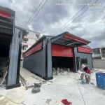 โกดังสำเร็จรูป HW-C ขนาด 10x16x4 เมตร หลังคาฉนวน PU | รับสร้างโกดังคุณภาพ