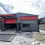 โกดังสำเร็จรูป HW-C ขนาด 10x16x4 เมตร หลังคาฉนวน PU | รับสร้างโกดังคุณภาพ