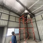 โกดังสำเร็จรูป HW-C ขนาด 10x16x4 เมตร หลังคาฉนวน PU | รับสร้างโกดังคุณภาพ