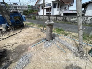 เริ่มงานเสาเข็มเจาะโกดังสำเร็จรูป พร้อมพื้นอุตสาหกรรม 3 ตัน/ตร.ม. อย่างมืออาชีพ
