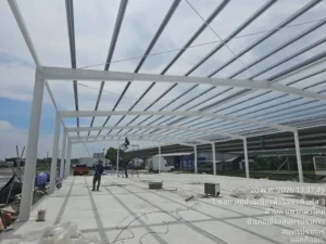 Happy Warehouse HW-H ขนาด 18×35×4 เมตร ตรวจสอบความพร้อมก่อนส่งมอบงาน
