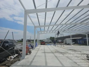 Happy Warehouse HW-H ขนาด 18×35×4 เมตร ตรวจสอบความพร้อมก่อนส่งมอบงาน