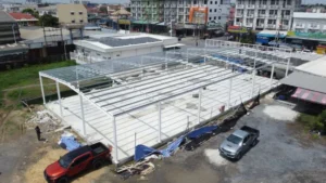 Happy Warehouse HW-H ขนาด 18×35×4 เมตร ตรวจสอบความพร้อมก่อนส่งมอบงาน